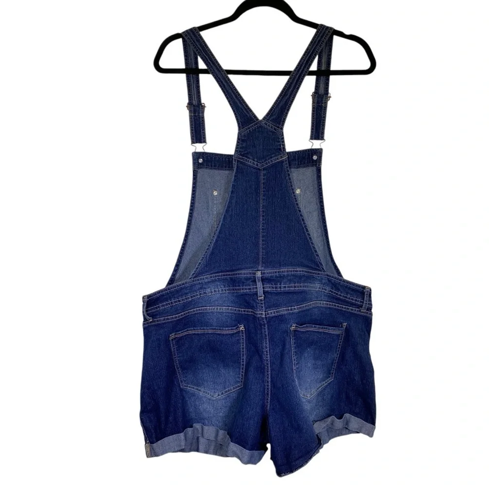 NOBO Junior 19 XXL Relaxed Fit Denim Overalls denim jean cotton stretch shortall